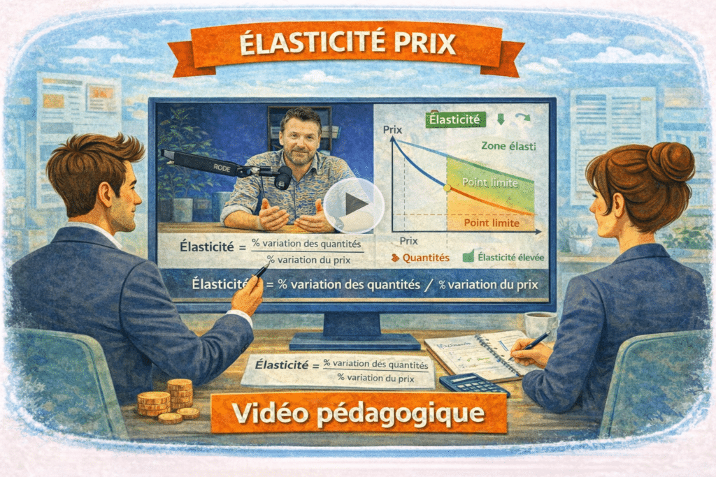 illustration pédagogique sur l'élasticité des prix